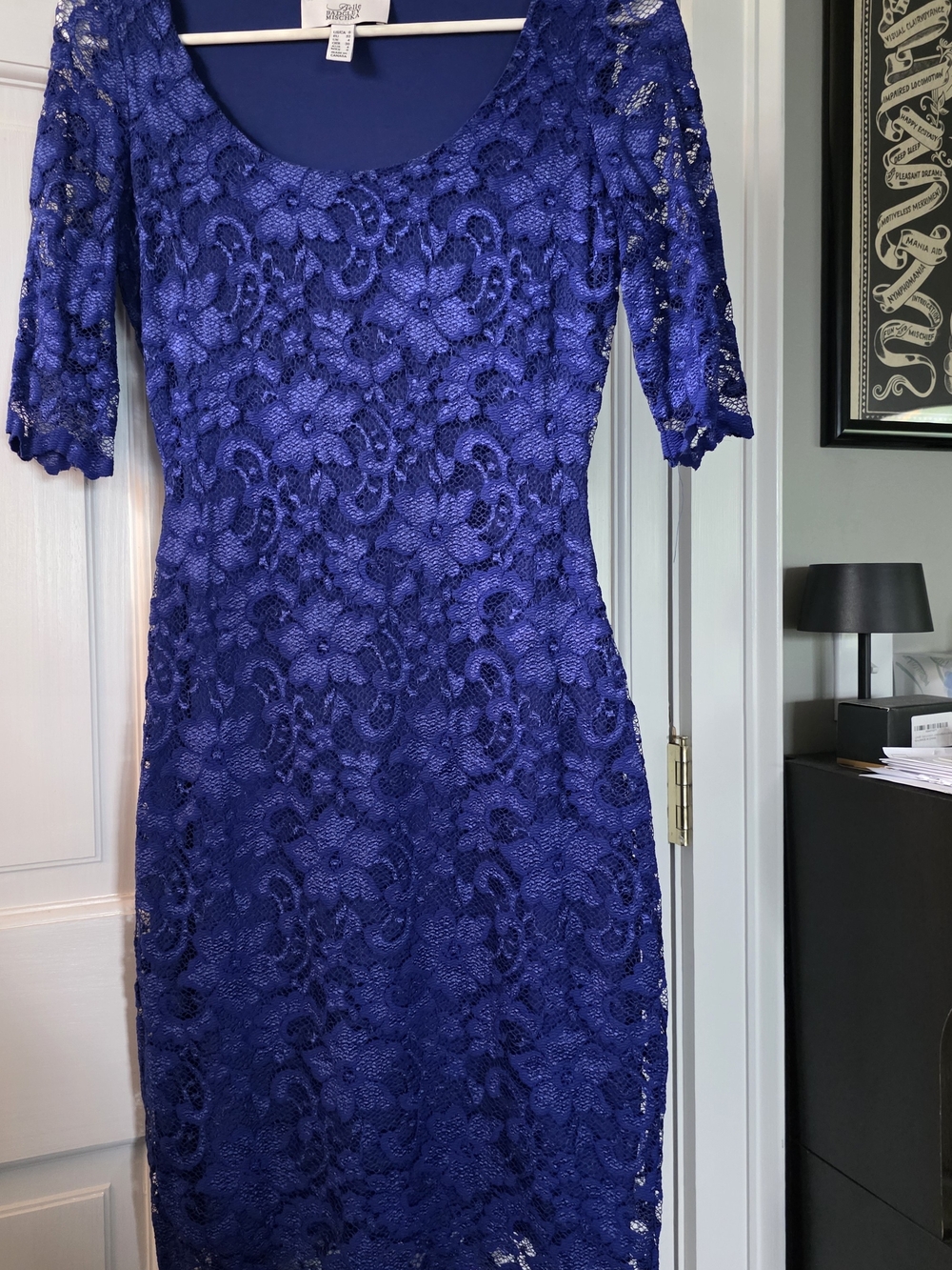 Royal Blue Lace Sheath Dress by White House Black Market